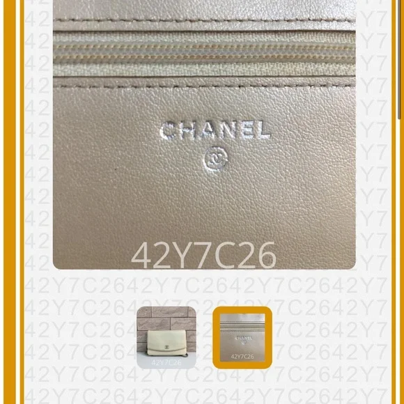 CHANEL▪️ 💯 Authentic Caviar leather WOC bifold wallet on chain - Picture 9 of 17